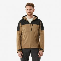 Kurtka softshell męska MT900 Windwarm. Brązowe kurtki softshell męskie SIMOND, l, bez wzorów, z polaru, bez kaptura, trekkingowe. Za 349.99 zł.