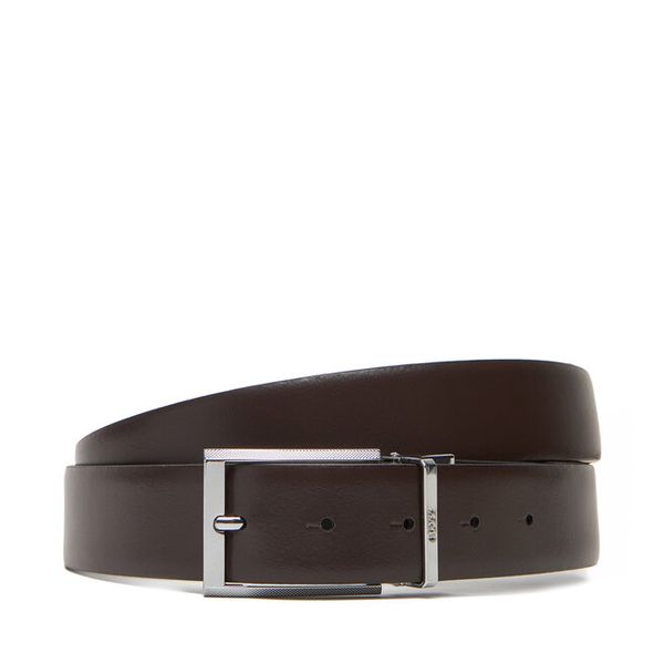 Pasek Męski BOSS. Czarne paski męskie Boss, bez wzorów. Za 359.99 zł.