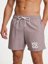 HUGO Szorty kąpielowe Paolo 50545464 Różowy Regular Fit. Czerwone kąpielówki męskie Hugo, m, bez wzorów, z syntetyku. Za 229.99 zł.