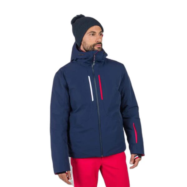 Kurtka narciarska Rossignol Diretta. Niebieskie kurtki narciarskie i snowboardowe męskie Rossignol, na zimę, bez wzorów, bez kaptura, narciarskie. W wyprzedaży za 2,641.50 zł.