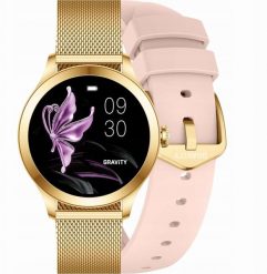 Smartwatch Gravity Smartwatch Różowo Złoty 2 Paski GT25-1 PRO. Czerwone zegarki smartwatch Gravity. Za 177.86 zł.