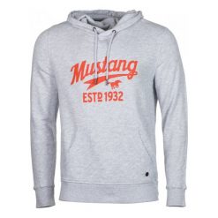 Mustang Bluza Męska Printed Hoodie M Szary. Bluzy nierozpinane męskie marki Mustang. W wyprzedaży za 199.00 zł.