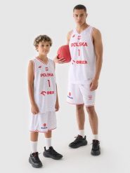 4F Koszulka reprezentacyjna męska 4F x PZKOSZ 2024 - SOCHAN - biała 3XL. Białe t-shirty sportowe męskie 4f, m, bez wzorów, z dzianiny, klasyczne, bez ramiączek. Za 219.99 zł.