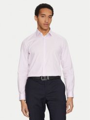 Calvin Klein Koszula K10K108229 Fioletowy Slim Fit. Fioletowe koszule męskie Calvin Klein, m, bez wzorów, z bawełny, bez kołnierzyka, bez ramiączek. Za 199.99 zł.