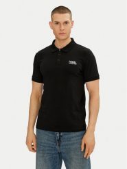KARL LAGERFELD Polo 745088 552235 Czarny Regular Fit. Czarne koszulki polo męskie KARL LAGERFELD, m, bez wzorów, z bawełny, bez kołnierzyka, bez ramiączek. Za 199.99 zł.
