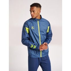 Kurtka Hummel hmllead hmlPRO training /windbreaker. Niebieskie kurtki męskie HUMMEL, m, bez wzorów, sportowe, bez ramiączek, bez kaptura. W wyprzedaży za 208.50 zł.