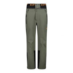 Spodnie męskie narciarskie CMP 34W2057. Zielone spodnie narciarskie i snowboardowe męskie CMP, bez wzorów, narciarskie. W wyprzedaży za 789.50 zł.