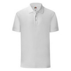 Koszulka Polo Męska Iconic. Białe koszulki polo męskie Fruit of the Loom, m, bez wzorów, bez kołnierzyka, bez ramiączek. Za 52.99 zł.