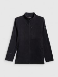 4F Polar regular bez kaptura męski - czarny M. Czarne bluzy z polaru męskie 4f, m, bez wzorów, z materiału, bez ramiączek, bez kaptura. Za 299.99 zł.