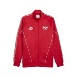 Męska kurtka RB Leipzig KING Anthem PUMA For All Time Red White. Białe kurtki treningowe męskie Puma, m, bez wzorów, bez kaptura, do biegania. Za 399.00 zł.