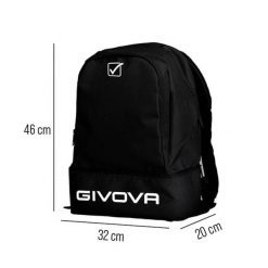 Plecak sportowy Givova Europa 46x32x20 cm – czarny. Czarne plecaki męskie Givova, bez wzorów, z poliesteru. Za 66.48 zł.