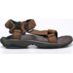 Teva - Sandały. Brązowe sandały męskie Teva, z materiału, bez zapięcia. W wyprzedaży za 259.90 zł.