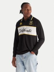 Kappa Polo Authentic Odran 321Y3PW Czarny Regular Fit. Czarne koszulki polo męskie Kappa, m, bez wzorów, z syntetyku, bez kołnierzyka, bez ramiączek. Za 249.99 zł.