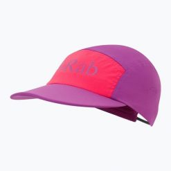Czapka z daszkiem Rab Talus 5 Panel. Fioletowe czapki męskie RAB, bez wzorów, sportowe. Za 139.99 zł.