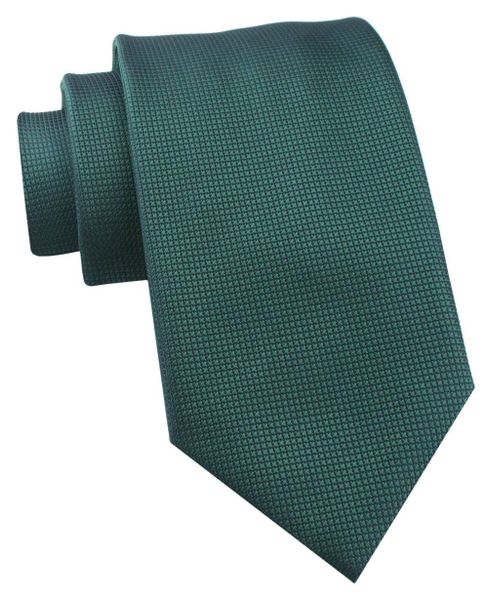 Krawat Męski - Chattier - Zieleń Butelkowa, Drobny Wzór Tkaniny. Zielone krawaty i muchy męskie Chattier, bez wzorów, z tkaniny, eleganckie. Za 49.00 zł.