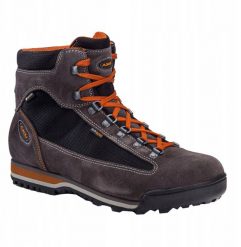 Buty trekkingowe męskie Aku U'S SLOPE GTX, black/ orange, 46.5. Czarne buty trekkingowe męskie Aku, bez wzorów, bez zapięcia. Za 938.82 zł.