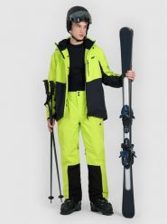 4F Spodnie narciarskie z szelkami membrana Dermizax 20000 męskie - zielone XXL. Żółte spodnie narciarskie i snowboardowe męskie 4f, bez wzorów, narciarskie, Dermizax. Za 999.99 zł.