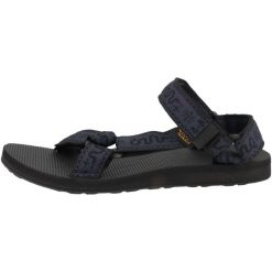 Buty do chodzenia męskie Teva Original Universal. Niebieskie buty trekkingowe męskie Teva, bez wzorów, z materiału, bez zapięcia, trekkingowe. Za 229.99 zł.