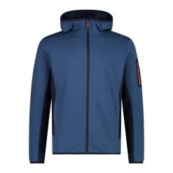 Bluza męska turystyczna CMP 34E7577. Niebieskie bluzy nierozpinane męskie CMP, m, bez wzorów, sportowe, bez ramiączek, bez kaptura. Za 340.00 zł.