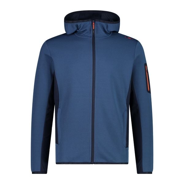 Bluza męska turystyczna CMP 34E7577. Niebieskie bluzy nierozpinane męskie CMP, m, bez wzorów, sportowe, bez ramiączek, bez kaptura. Za 340.00 zł.