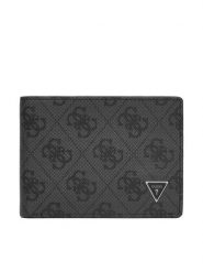 Guess Portfel SMMALL LEA27 Szary. Szare portfele męskie Guess, z aplikacjami, ze skóry. Za 259.99 zł.