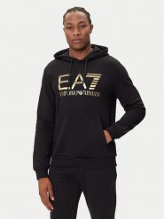 EA7 Emporio Armani Bluza 7M001190 AF17787 UC001 Czarny Regular Fit. Czarne bluzy nierozpinane męskie EA7 Emporio Armani, m, bez wzorów, z bawełny, bez ramiączek, bez kaptura. Za 399.99 zł.