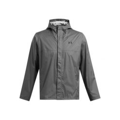 Kurtka przeciwdeszczowa Under Armour Stormproof Cloudstrike 2.0. Czarne kurtki męskie Under Armour, m, bez wzorów, bez ramiączek, bez kaptura. W wyprzedaży za 368.00 zł.