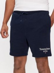 Tommy Jeans Szorty sportowe Tjm Entry Graphic DM0DM19153 Granatowy Regular Fit. Niebieskie szorty sportowe męskie Tommy Jeans, bez wzorów, z bawełny, sportowe. Za 139.99 zł.