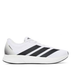 Buty do biegania adidas. Białe buty do biegania męskie ADIDAS, bez wzorów, bez zapięcia, do biegania. Za 219.99 zł.