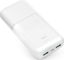 Powerbank Puro DAILY 20 PLUS 20000mAh 2x USB-A / 1x USB-C 22.5W PD AFC - biały. Białe powerbanki PURO. Za 91.64 zł.