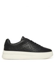 Guess Sneakersy FMFWI3 LEA12 Czarny. Czarne buty sportowe na co dzień męskie Guess, m, z aplikacjami, ze skóry, bez ramiączek, bez kaptura. Za 419.99 zł.