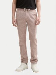 Tom Tailor Spodnie materiałowe 1044716 Beżowy Regular Fit. Brązowe spodnie na co dzień męskie Tom Tailor, bez wzorów, z bawełny. Za 149.99 zł.