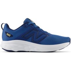 Buty męskie New Balance M460CB4 – niebieskie. Niebieskie buty treningowe męskie New Balance, bez wzorów, z materiału, bez zapięcia, do biegania. Za 369.99 zł.