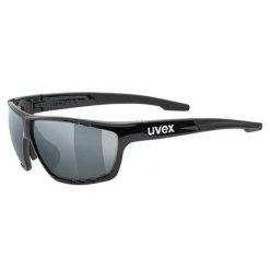 Okulary Uvex sportstyle 706 Black 2216 2021. Czarne okulary przeciwsłoneczne męskie Uvex, bez wzorów, sportowe. Za 207.50 zł.