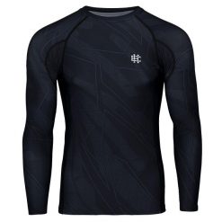 Koszulka sportowa męska Rashguard do MMA EXTREME HOBBY SHADOW. Czarne bielizna termoaktywna męska EXTREME HOBBY, m, bez wzorów, z bawełny, bez ramiączek, do biegania. Za 209.00 zł.