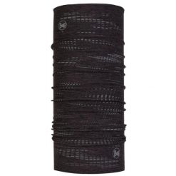 Chusta sportowa unisex Buff® Dryflx R_Black wielofunkcyjna z odblaskami. Czarne szaliki męskie Buff, bez wzorów, sportowe. Za 129.90 zł.
