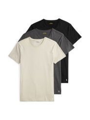 Polo Ralph Lauren Komplet 3 t-shirtów 714830304037 Kolorowy Slim Fit. Koszulki polo męskie Polo Ralph Lauren, l, bez wzorów, z bawełny, bez kołnierzyka, bez ramiączek. Za 249.99 zł.
