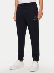 Armani Exchange Spodnie dresowe 3DZPSA Z9N1Z 1583 Granatowy Regular Fit. Niebieskie spodnie dresowe męskie Armani Exchange, bez wzorów, z dresówki. Za 279.99 zł.