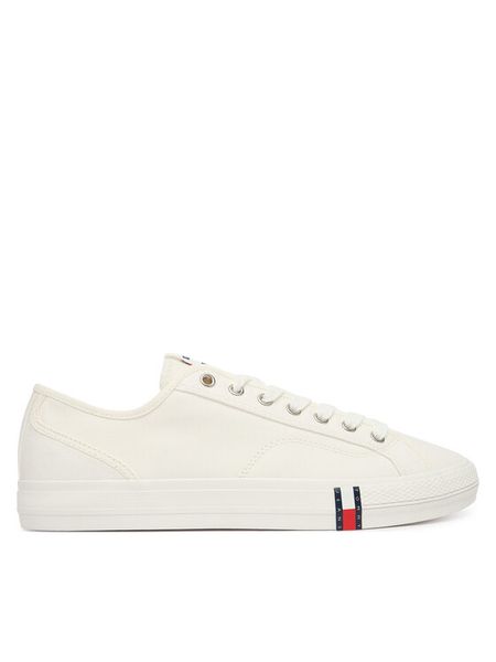 Tommy Jeans Tenisówki Archive Vulc Y2K EM0EM01674 Biały. Białe trampki męskie Tommy Jeans, bez wzorów, z jeansu, bez zapięcia. Za 289.99 zł.