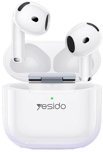 Słuchawki Yesido Słuchawki TWS32 (ANC) BT 5.4 300mAh, WHITE / BIAŁY. Białe słuchawki bluetooth Yesido. Za 130.36 zł.