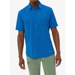 Koszula turystyczna męska Vaude Seiland Shirt IV. Niebieskie koszule męskie Vaude, m, bez wzorów, bez kołnierzyka, bez ramiączek. Za 240.99 zł.