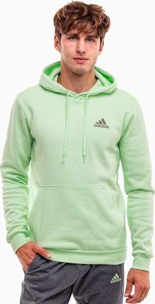 Adidas Bluza męska adidas Essentials Fleece Hoodie zielona IN0327 L. Zielone bluzy nierozpinane męskie ADIDAS, l, bez wzorów, bez ramiączek, bez kaptura. Za 198.06 zł.