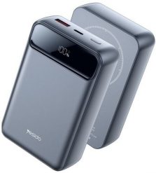 Yesido Powerbank YP50 20 000 mAh 22.5W USB-A + USB-C + 15W MagSafe, LED, SZARY. Szare powerbanki RivaCase. Za 131.99 zł.