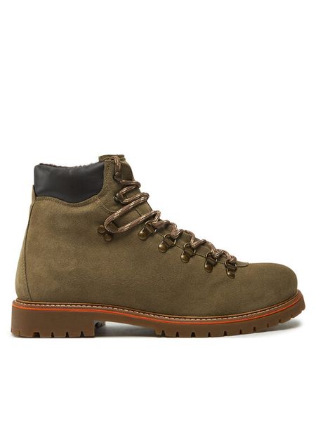 Kimberfeel Trapery Colin Khaki. Brązowe buty zimowe męskie Kimberfeel, bez wzorów, ze skóry, bez obcasa, bez zapięcia. Za 559.99 zł.