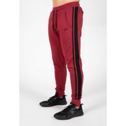 Spodnie fitness męskie Gorilla Wear Banks Pants. Czarne spodnie dresowe męskie GORILLA WEAR, bez wzorów, z dresówki. Za 265.50 zł.
