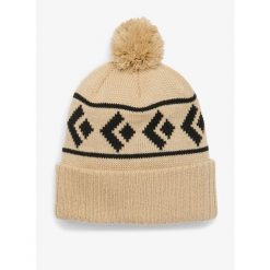 Czapka zimowa Black Diamond Tom Pom Beanie - pine smoke. Brązowe czapki męskie Black Diamond, na zimę, bez wzorów, sportowe. Za 108.99 zł.