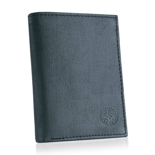 Portfel skórzany BETLEWSKI ETPM-KZ-62 GRANATOWY. Niebieskie portfele męskie Betlewski, bez wzorów, ze skóry. Za 89.00 zł.