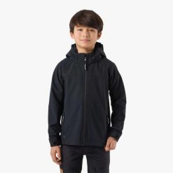 Kurtka softshell Turystyka Junior Swedemount Tromsö Softshell oddychająca. Czarne kurtki męskie SWEDEMOUNT, bez wzorów, z softshellu, bez kaptura, trekkingowe. Za 199.99 zł.