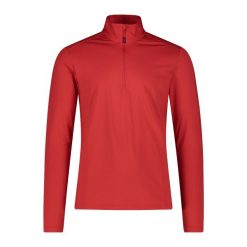 Golf męski techniczny CMP 30L1097. Czerwone swetry męskie CMP, bez wzorów, sportowe, bez kołnierzyka, bez ramiączek. Za 207.00 zł.