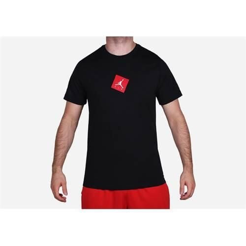 Koszulka sportowa męska Nike Air Jordan Sportswear. Czarne t-shirty sportowe męskie Nike, m, bez wzorów, z bawełny, sportowe, bez ramiączek. Za 139.00 zł.
